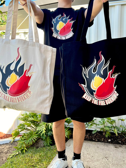 NAIDOC Keep the Fire Burning Tote