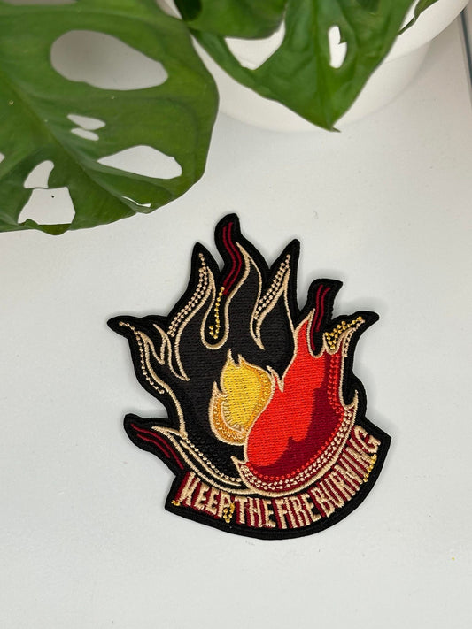 Pre-Order NAIDOC Keep the Fire Burning Iron On Patch: Two Sizes