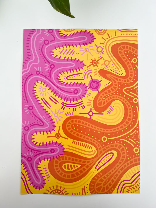 A4 Little Butten Print