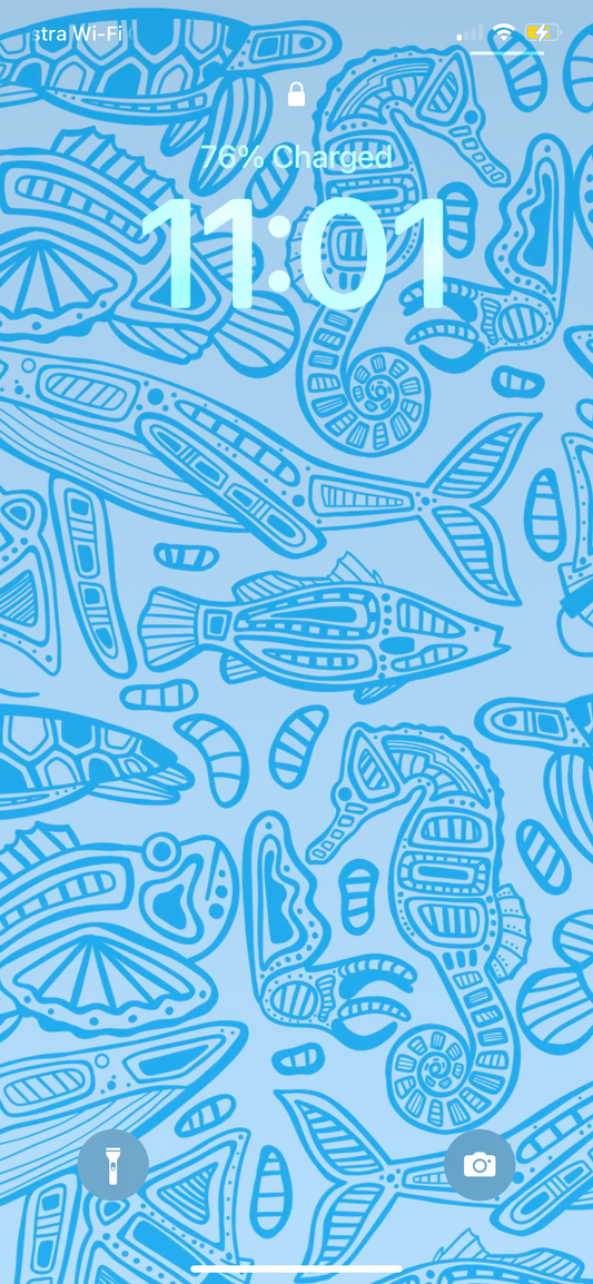 Underwater Blue - Phone Wallpaper Digital Download