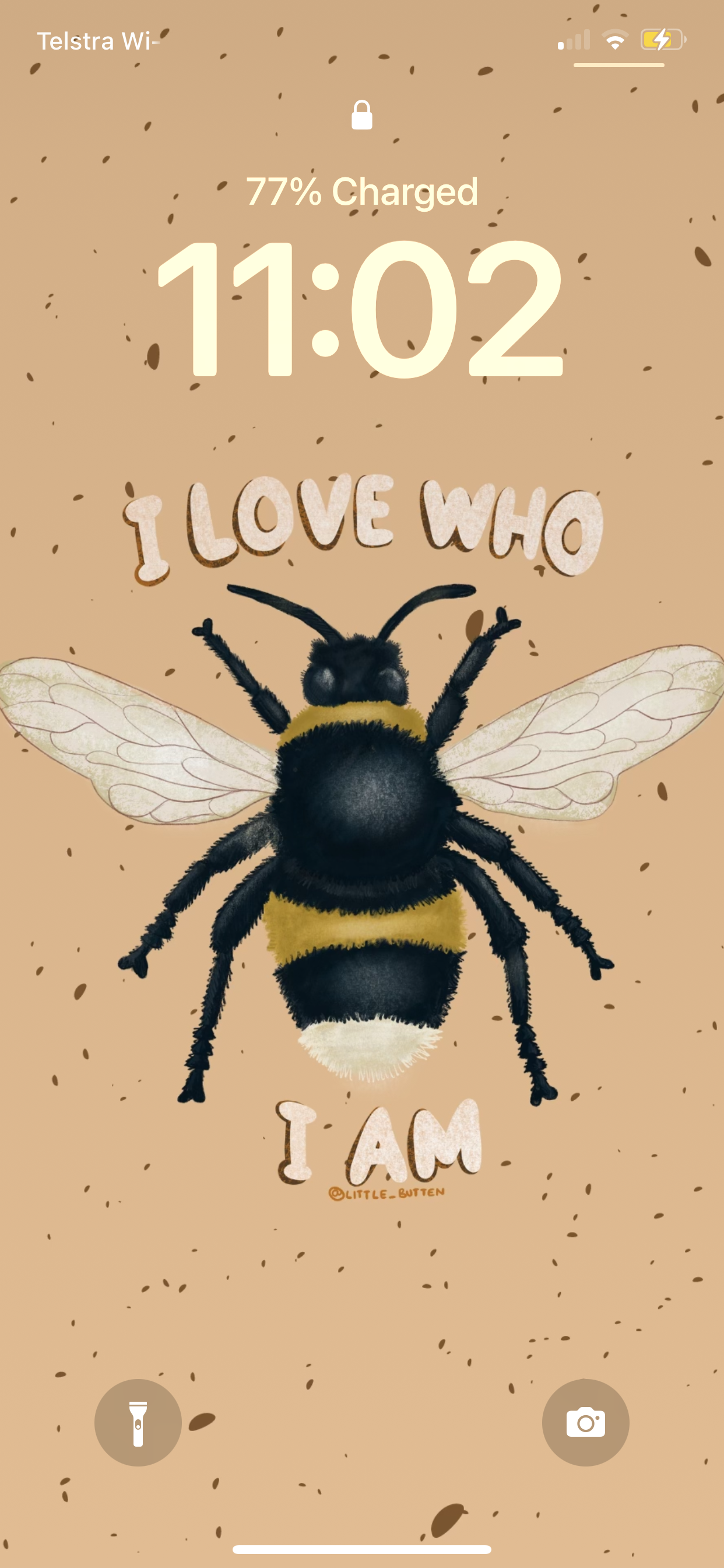 I love who I am - Phone Wallpaper Digital Download